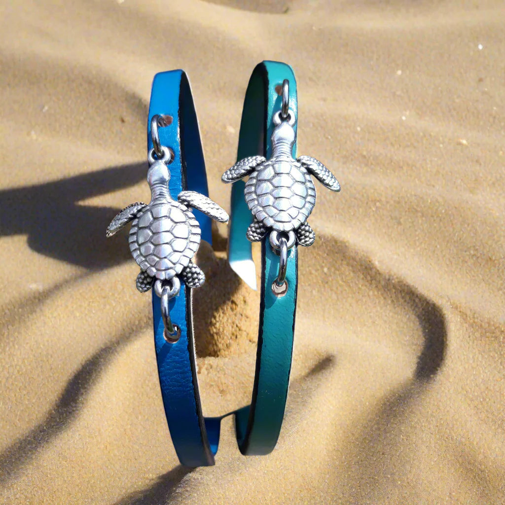 Sea Turtle leather bracelet