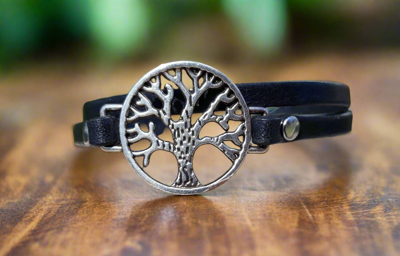 Tree of Life leather bracelet