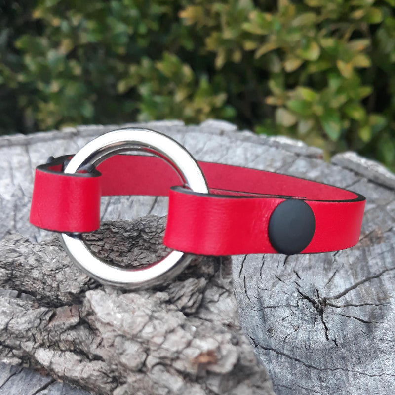 Leather Widow - add a ring Bracelet - Personalized
