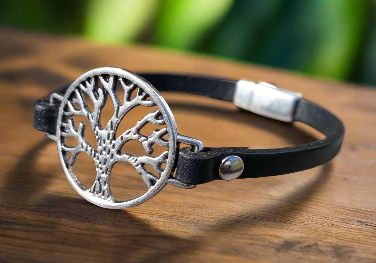 Tree of Life leather bracelet
