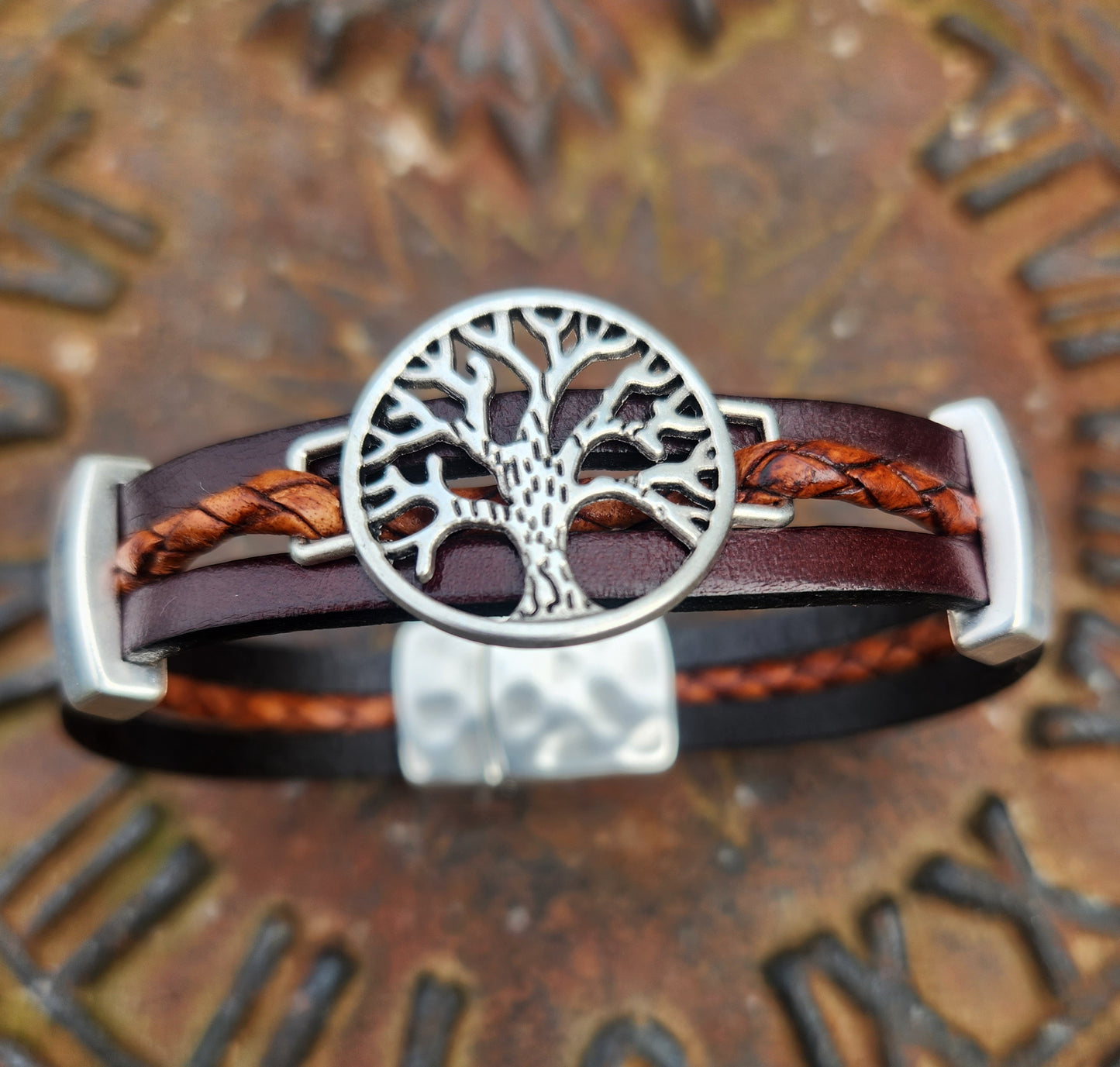 Tree of Life Leather bracelet for him