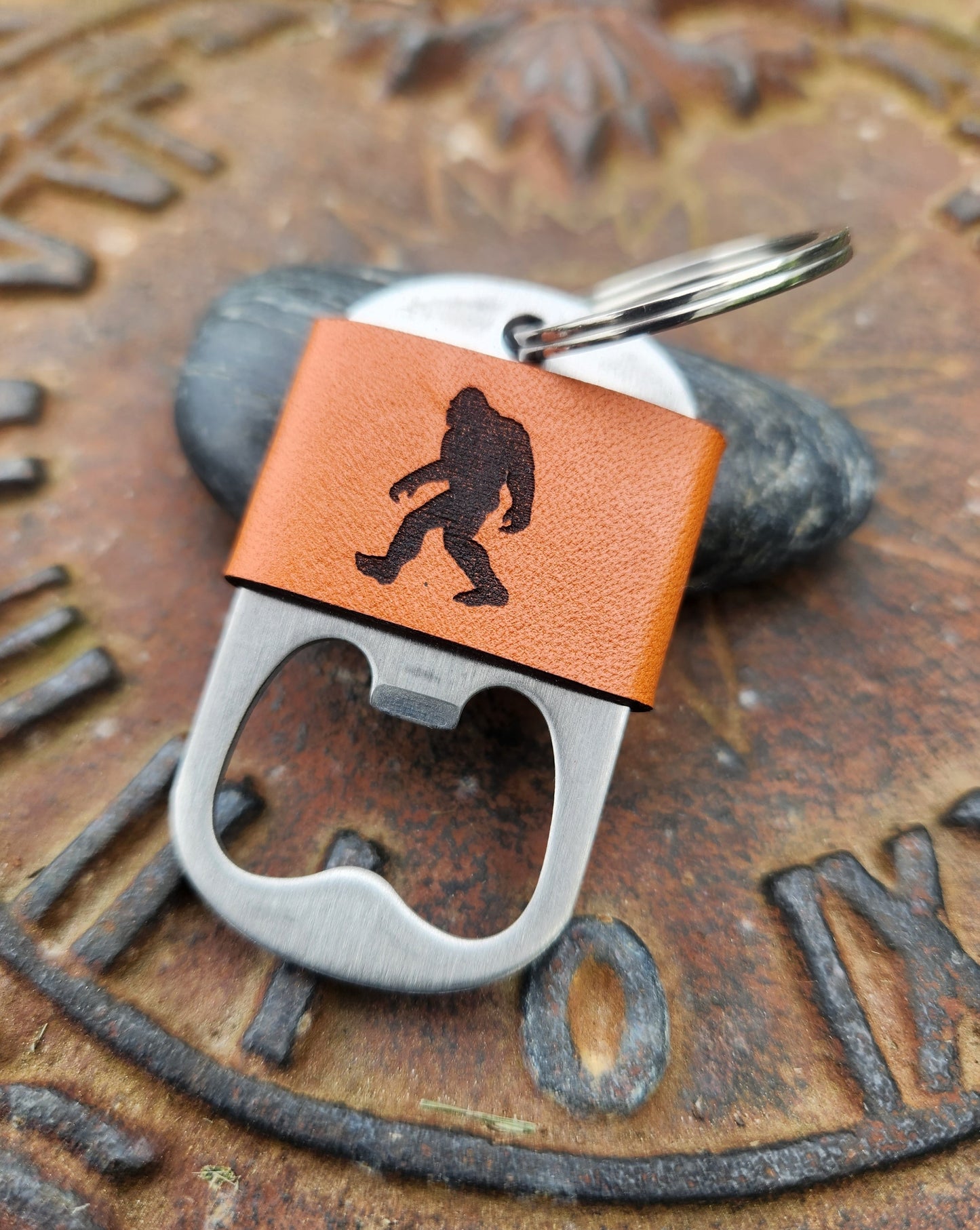BIG FOOT bottle opener key chain