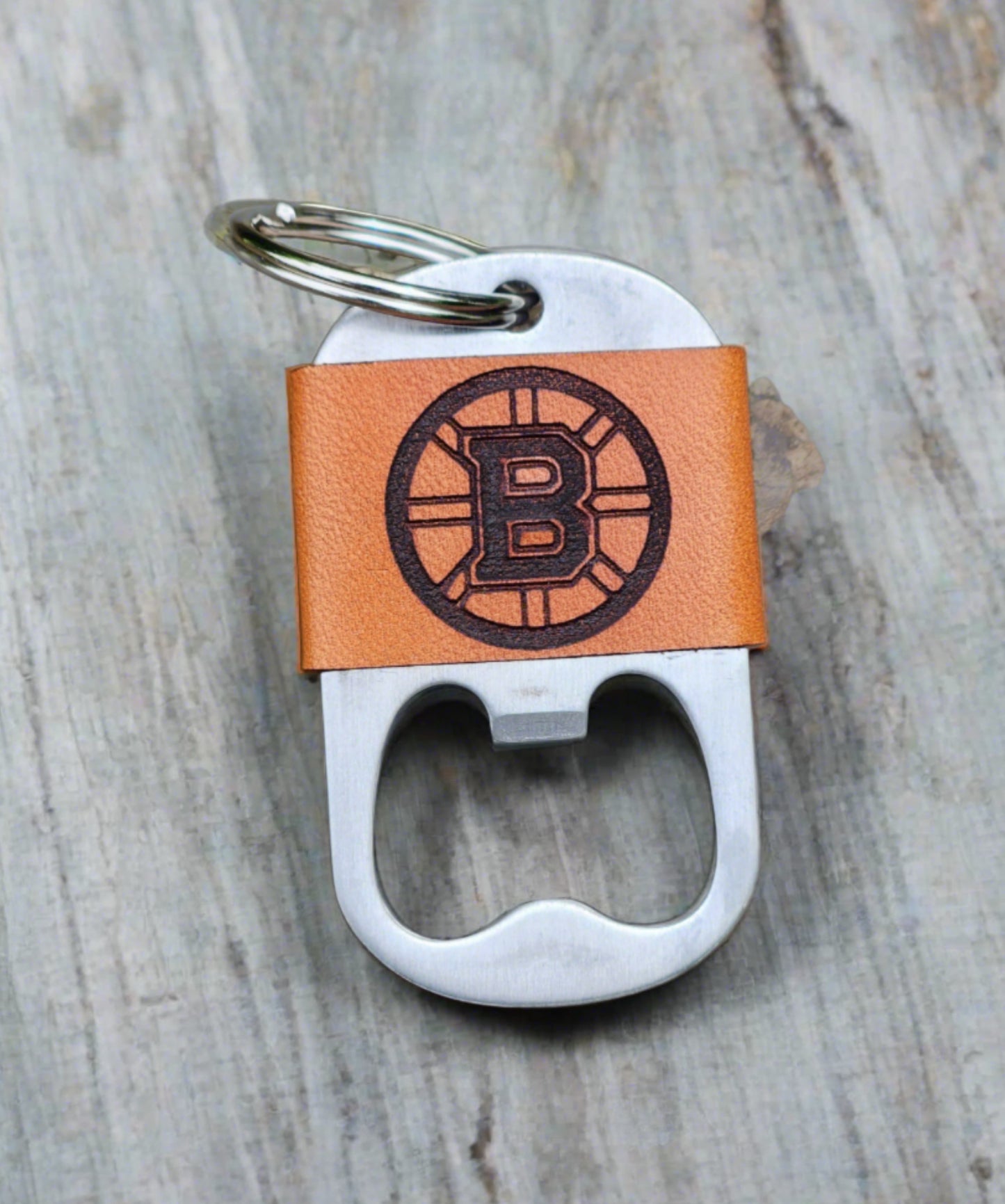Hockey Team - bruin bottle opener Key ring