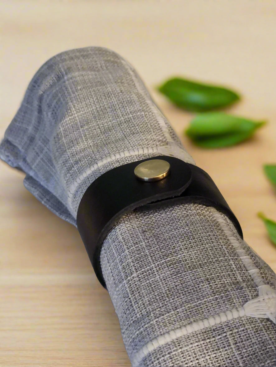 Leather Napkin Rings - USA Made leather