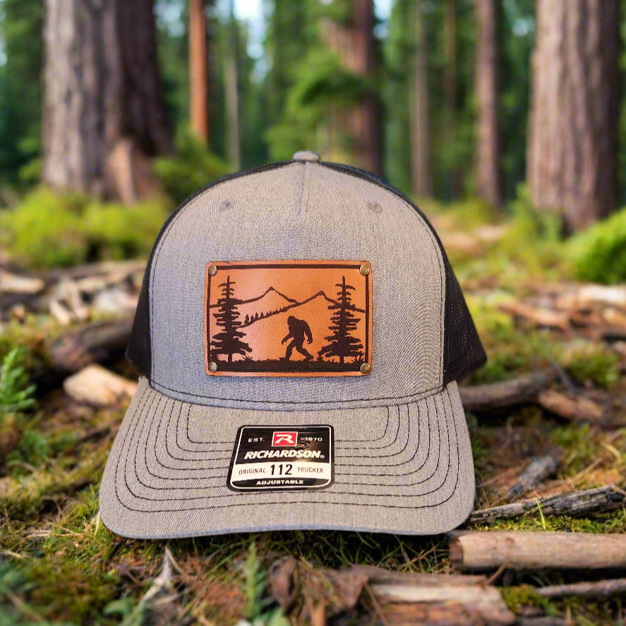 Big Foot in the Pines Leather patch Hat - Richardson hat