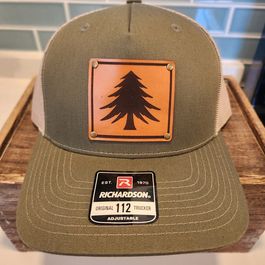 Pine Tree Leather patch Hat - Richrdson hat