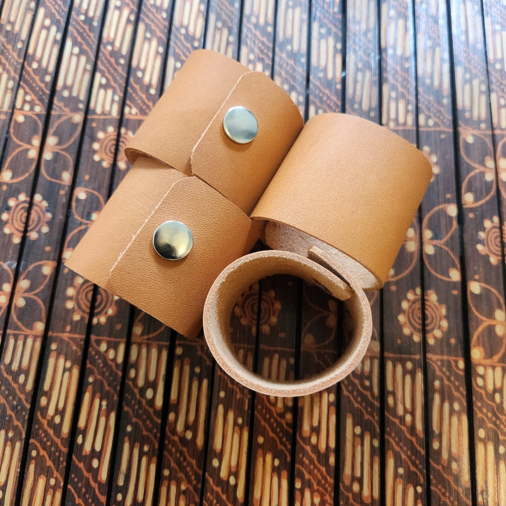 Leather Napkin Rings - USA Made leather