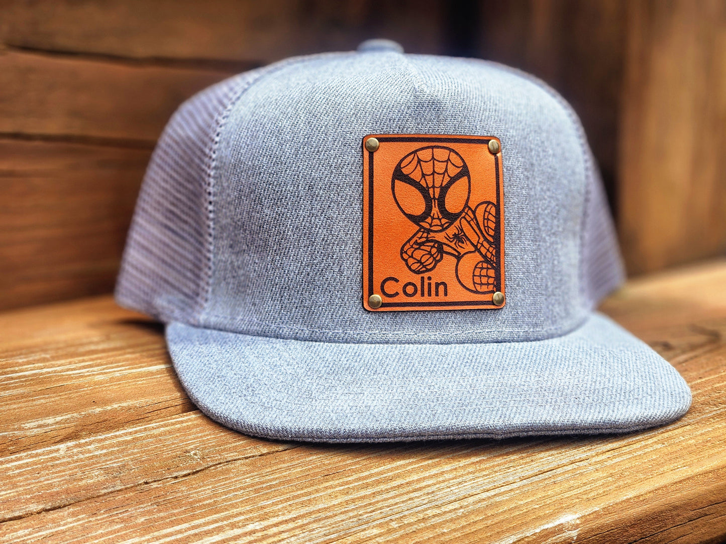 Spidey kids name hat