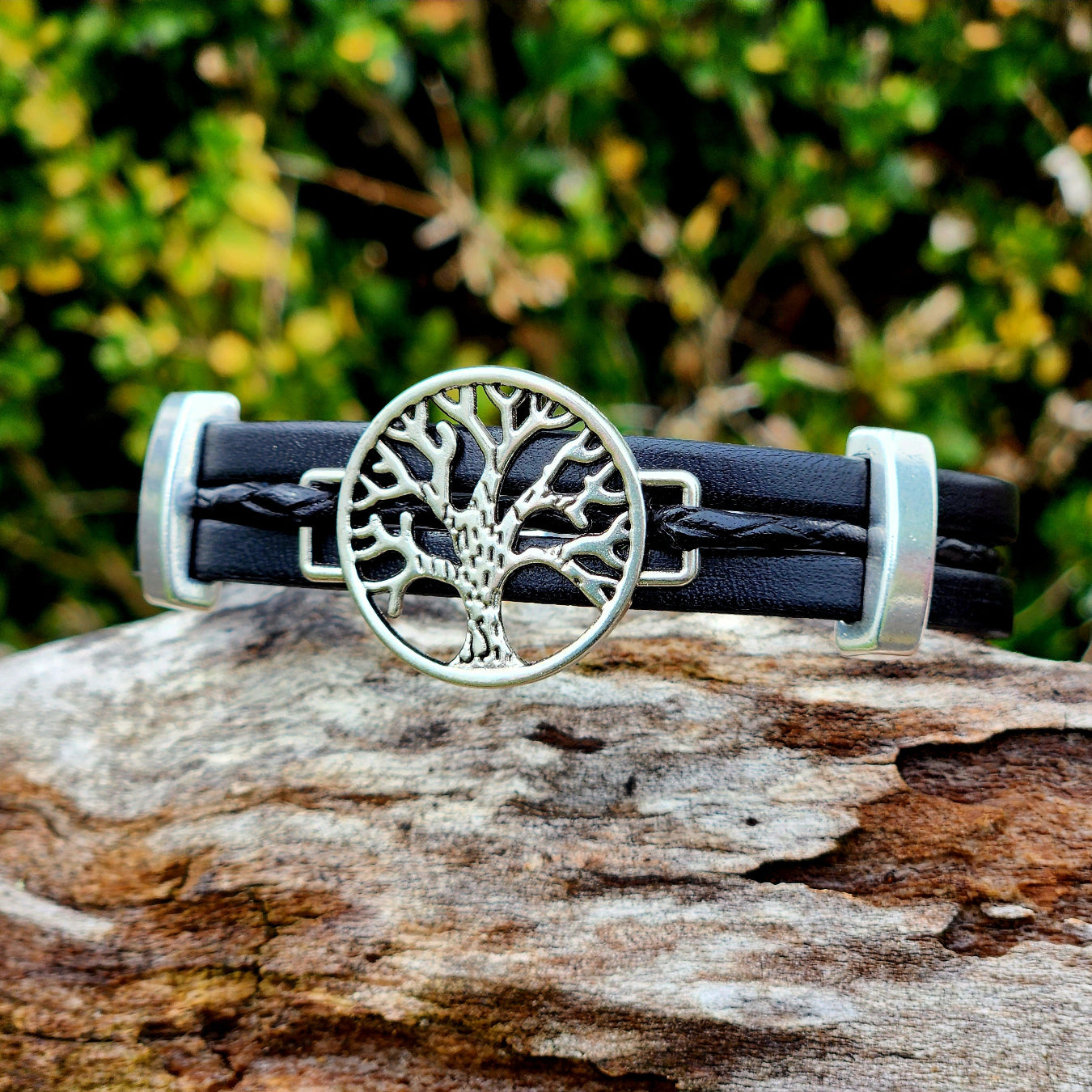 Tree of Life Leather bracelet for him