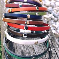 Colorful stacker Leather Bracelets