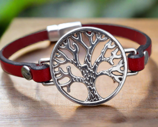 Tree of Life leather bracelet