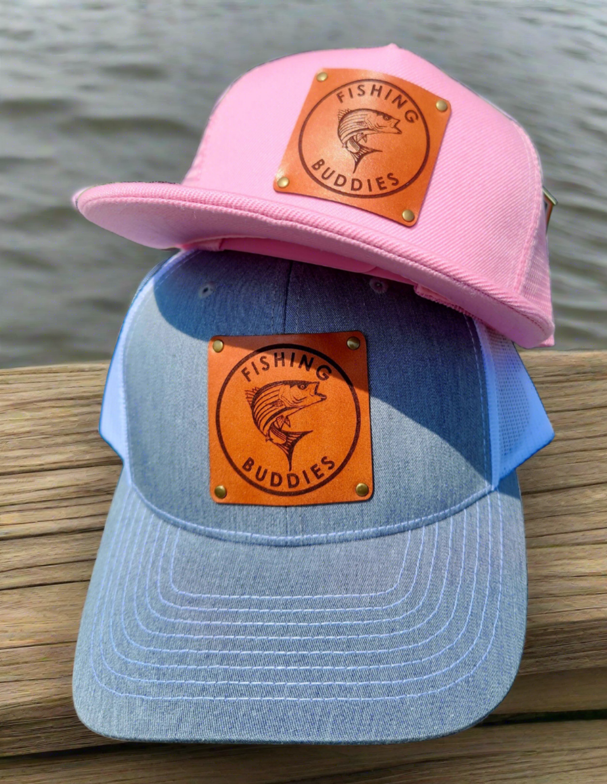 Fishing Buddies Hat Set -Dad & child fishing hat set