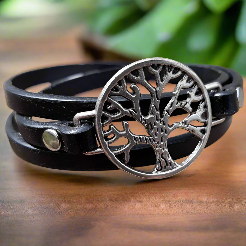 Tree of Life leather bracelet