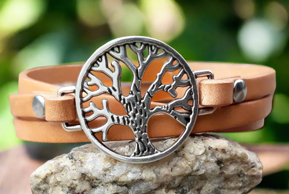 Tree of Life leather bracelet