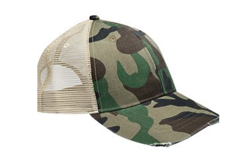 Harley rider hat -Black leather patch hat