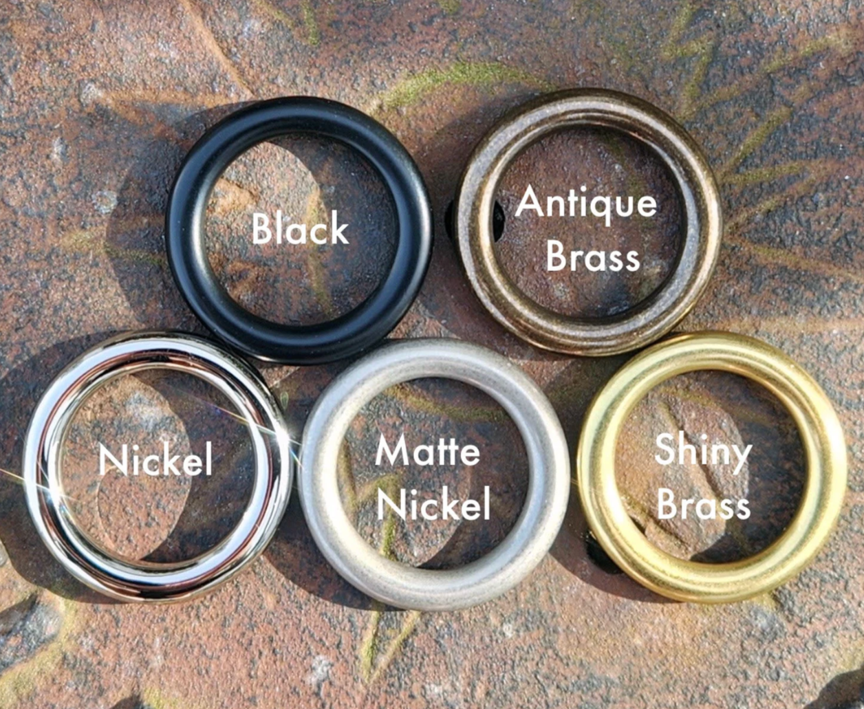 Solid Ring Pendant Leather Necklace