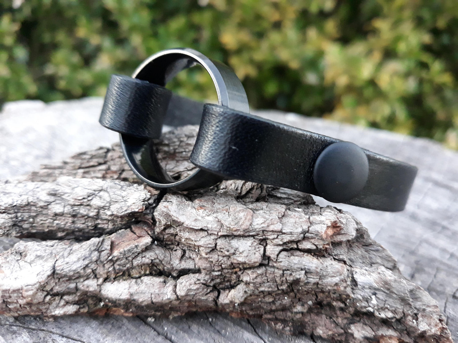 Widow Add a Ring leather Bracelets
