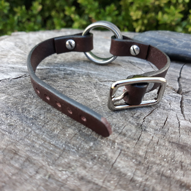 Widow Add a Ring Bracelet - Leather adjustable add a ring bracelet