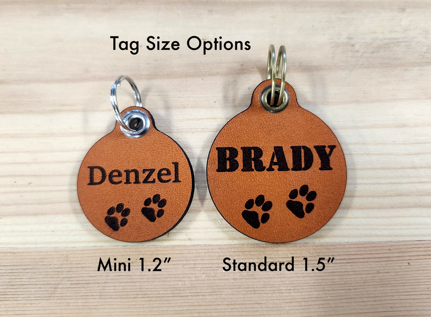 Quiet Leather Dog Id Tag - I've lost my Humans
