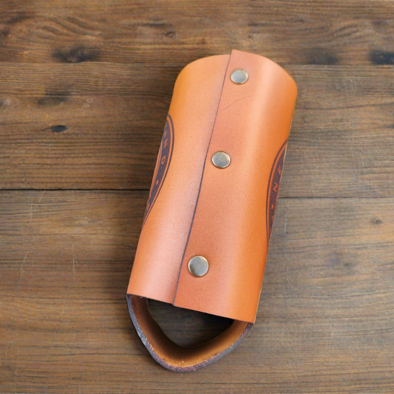 Country Music lovers engraved Leather Beer Cozie - Song lyric beer holder