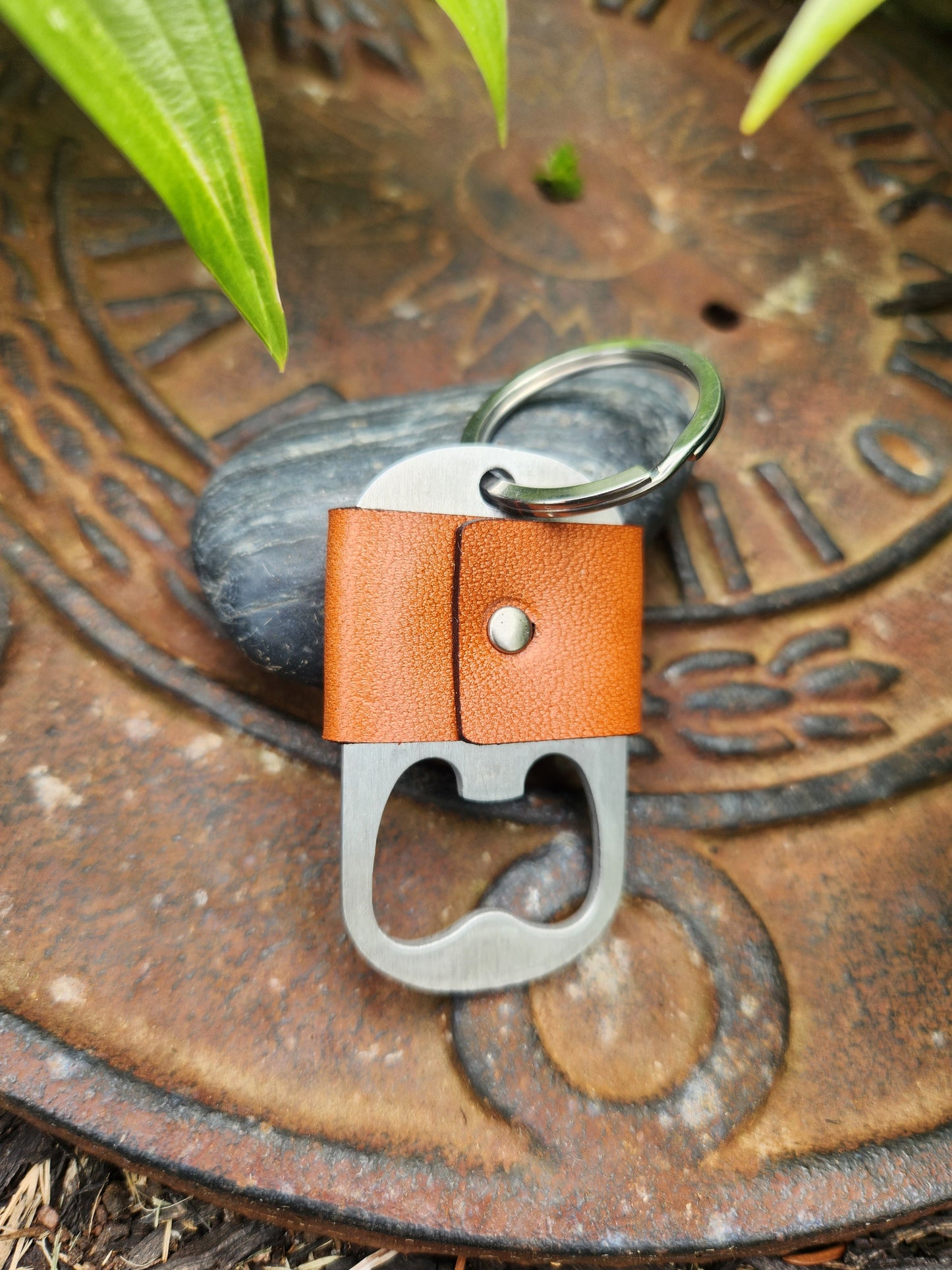 Personalized Initials Bottle opener Key Ring