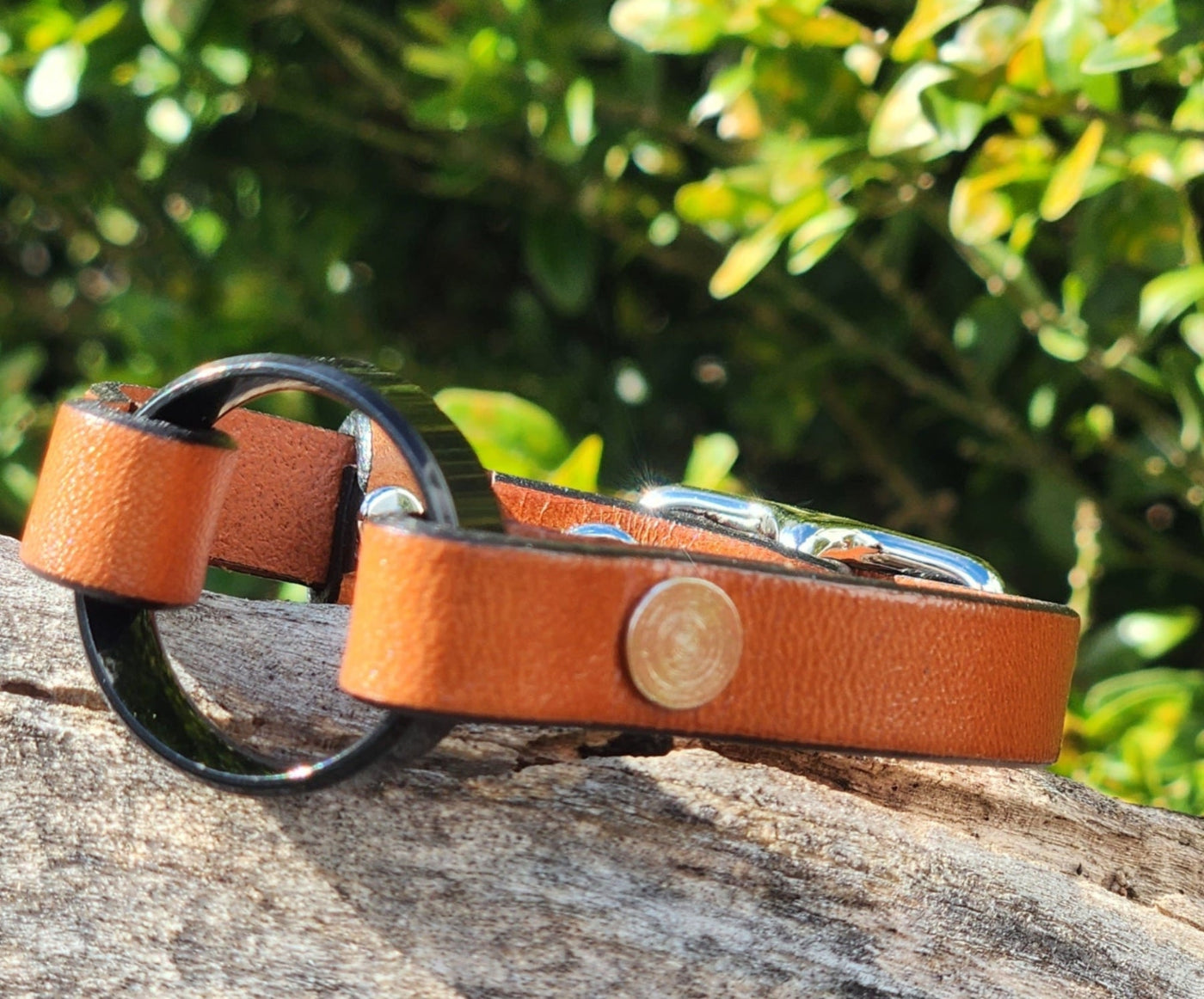 Widow Add a Ring Bracelet - Leather adjustable add a ring bracelet