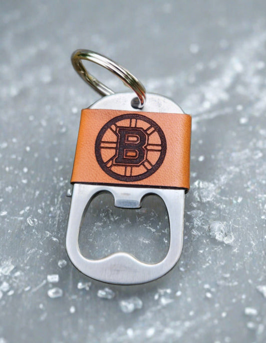 Hockey Team - bruin bottle opener Key ring