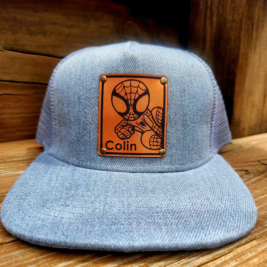 Spidey kids name hat