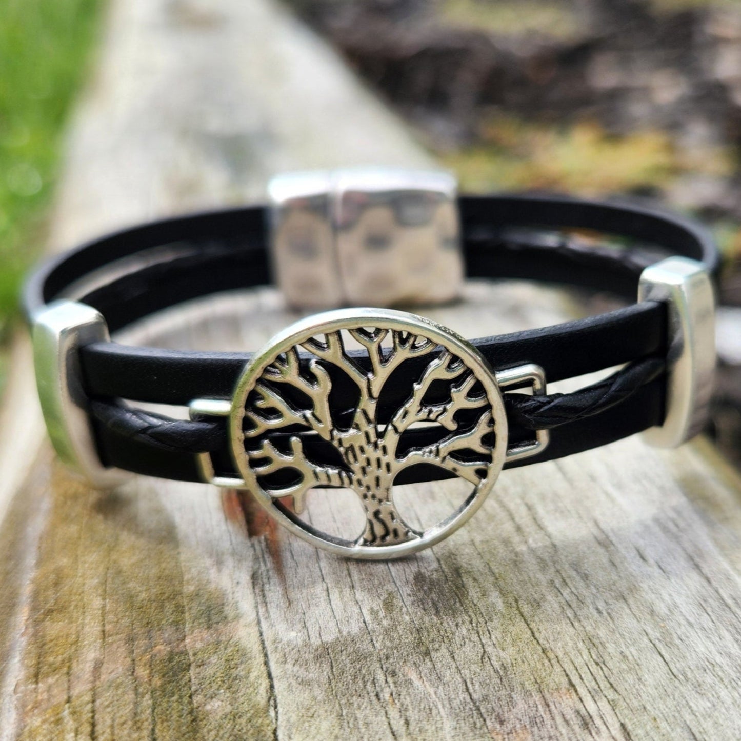 Tree of Life Leather bracelet for him