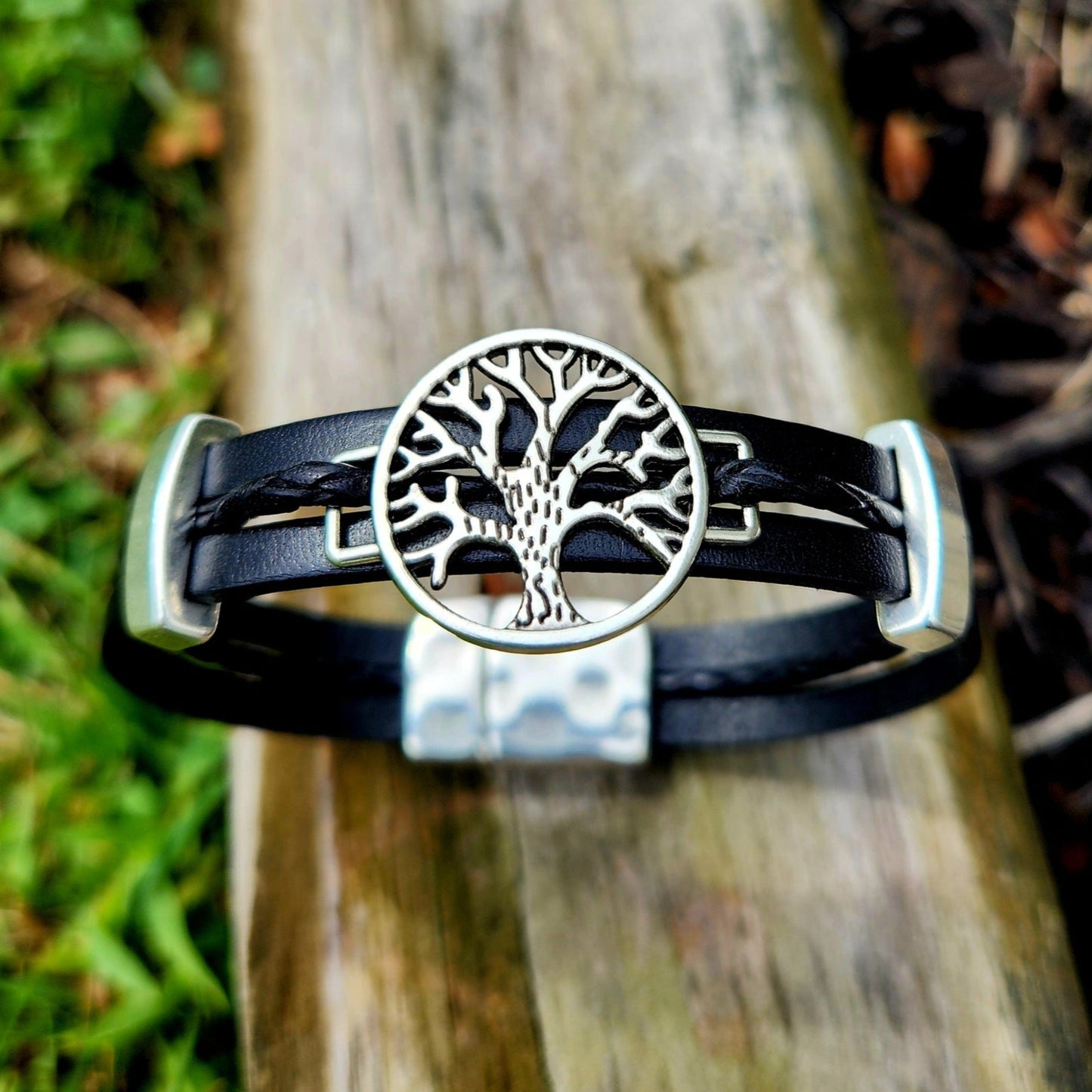 Tree of Life Leather bracelet for him