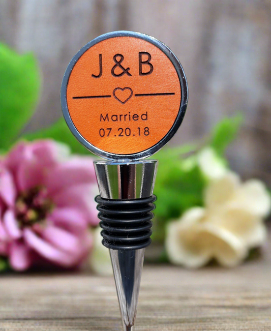 Wedding date Wine bottle Stopper - personalized gift